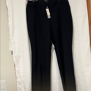 Talbots Navy Straight-Leg Dress Pants
